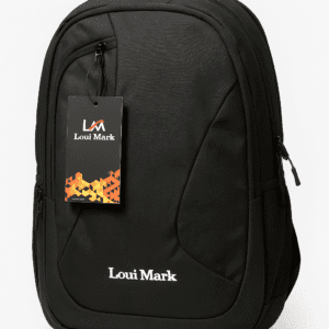 technest loui mark black color laptop backpack 22ltr